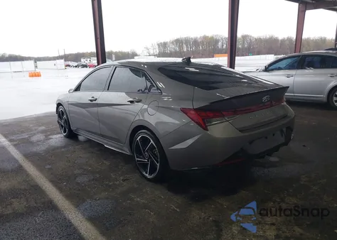 2023 Hyundai Elantra N Line из США, поврежденный, VIN KMHLR4AFXPU441422